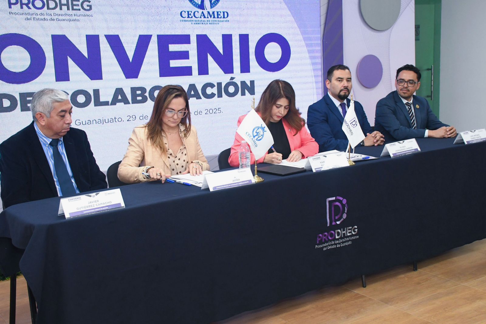 LA SALUD Y LA DIGNIDAD SON PRIORIDADES FUNDAMENTALES EN EL CONVENIO ENTRE PRODHEG Y CECAMED.