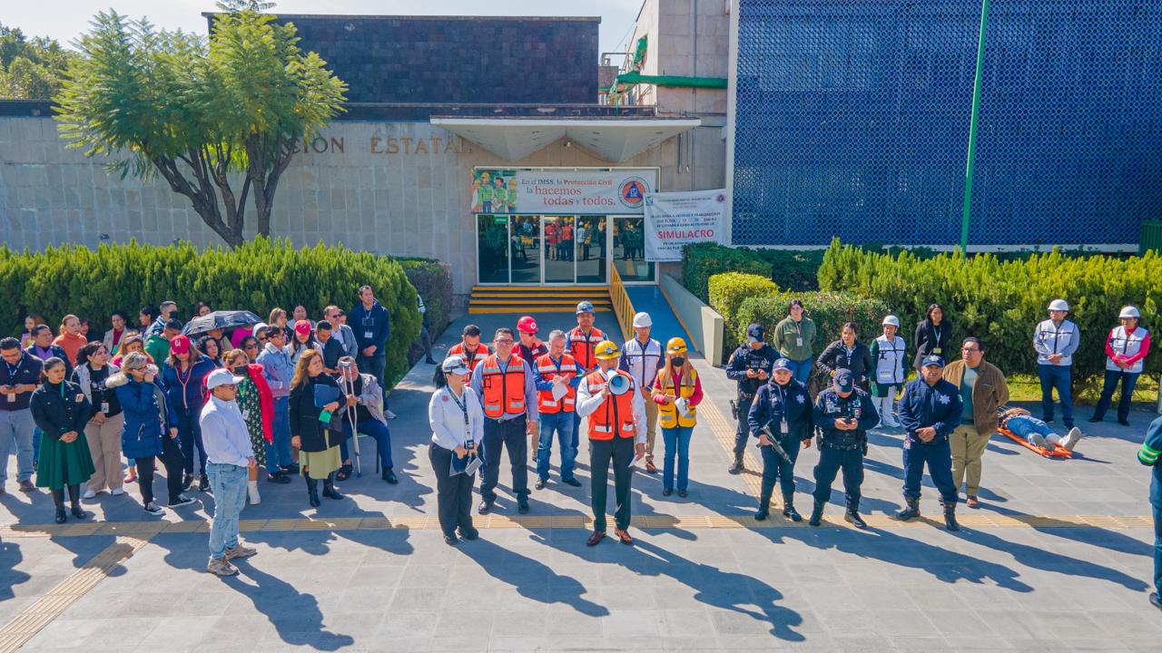Realiza IMSS Guanajuato primer simulacro del año.