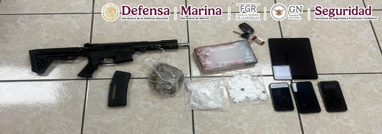 EN GUERRERO, AUTORIDADES FEDERALES DETIENEN A UNA PERSONA VINCULADA A LA DELINCUENCIA ORGANIZADA Y DELITOS CONTRA LA SALUD.